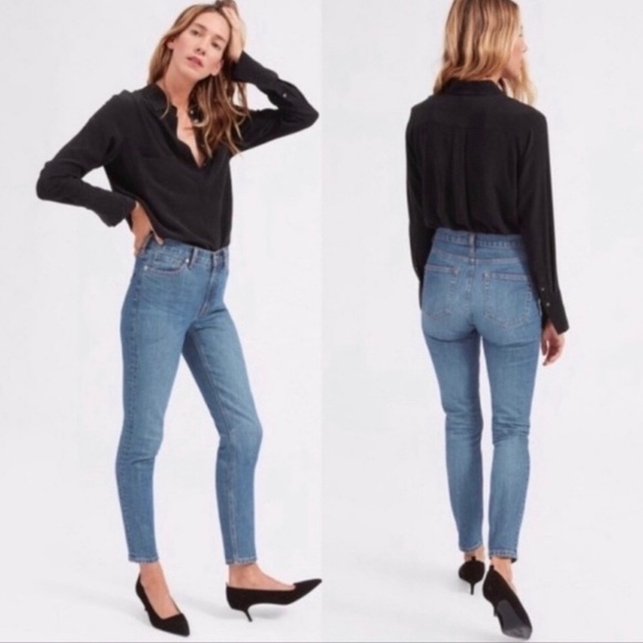 Everlane High Rise Skinny Jean Ankle Jean - Picture 1 of 8